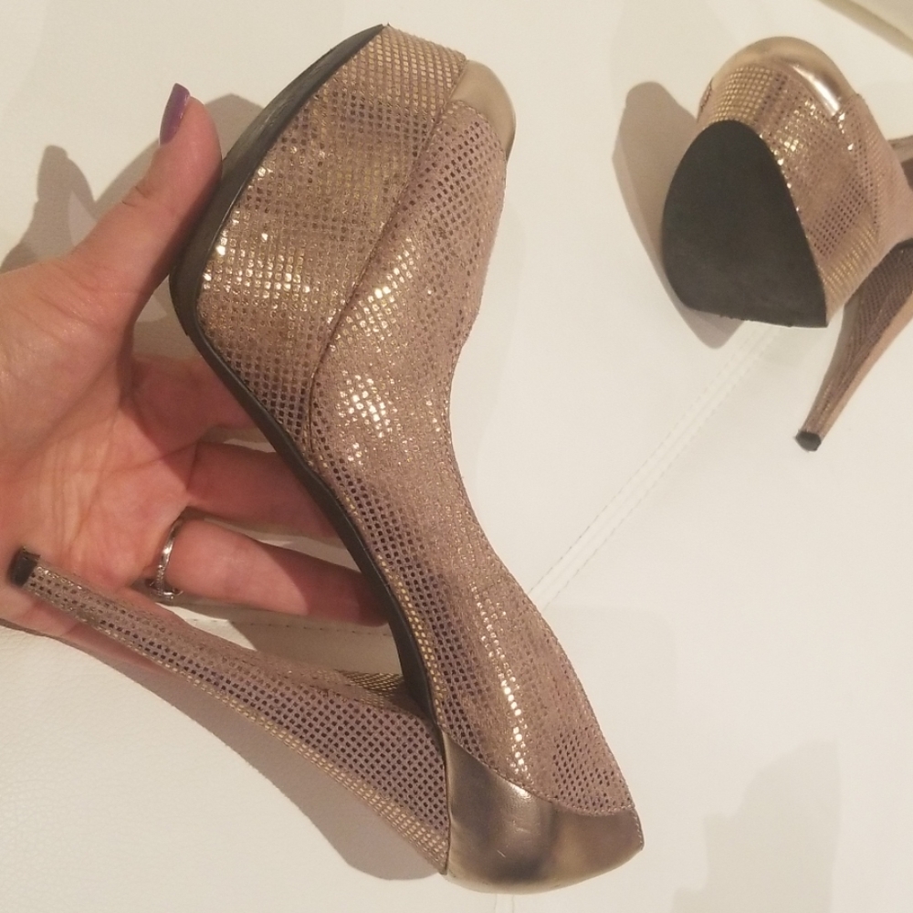 Rose Gold BEBE Heels